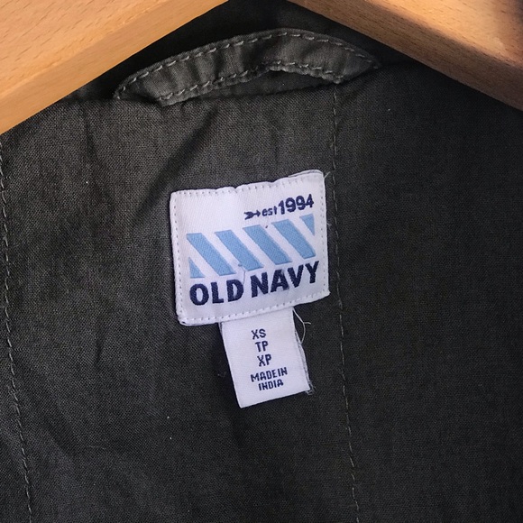Old Navy XS Girls Army green jacket (lined) - Picture 5 of 7